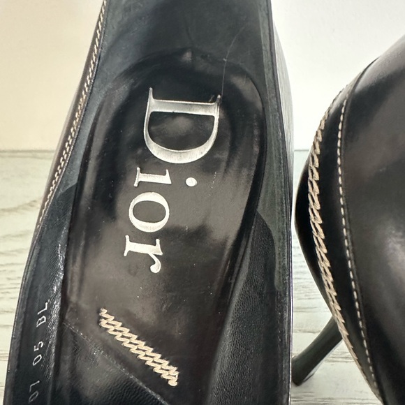 Dior Black Pumps with CD initials. Size 40.5. In very good condition - Picture 2 of 11